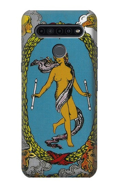 S3746 Tarot Card The World Hülle Schutzhülle Taschen für LG K41S