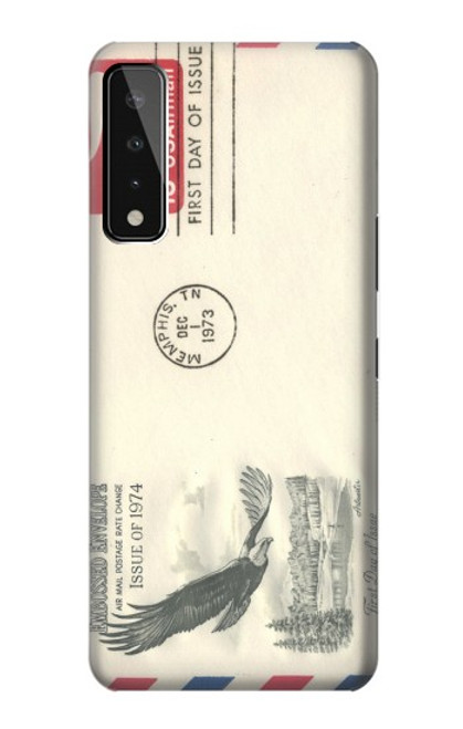 S3551 Vintage Airmail Envelope Art Hülle Schutzhülle Taschen für LG Stylo 7 4G