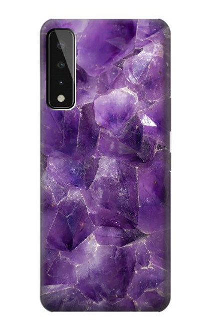 S3713 Purple Quartz Amethyst Graphic Printed Hülle Schutzhülle Taschen für LG Stylo 7 4G