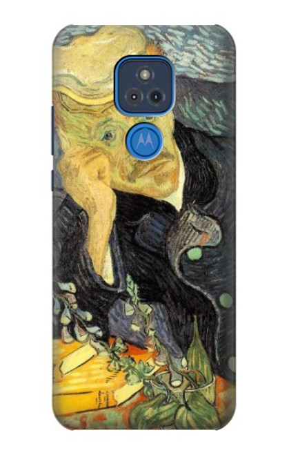 S0212 Van Gogh Portrait of Dr. Gachet Hülle Schutzhülle Taschen für Motorola Moto G Play (2021) S0212 Van Gogh Portrait of Dr. Gachet Hülle Schutzhülle Taschen für Motorola Moto G Play (2021)