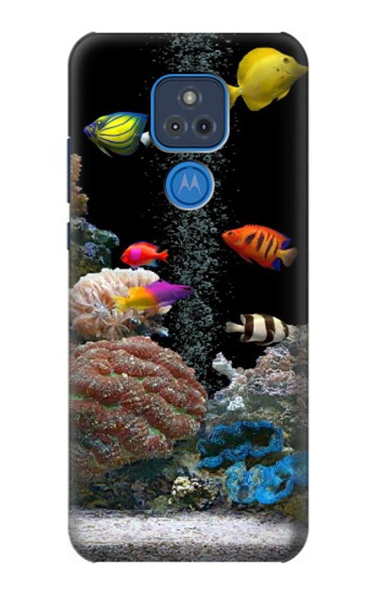 S0226 Aquarium Hülle Schutzhülle Taschen für Motorola Moto G Play (2021)