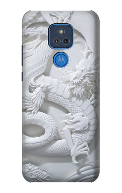S0386 Dragon Carving Hülle Schutzhülle Taschen für Motorola Moto G Play (2021)