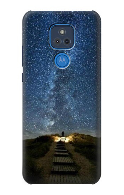 S0734 Stairway to Heaven Iceland Hülle Schutzhülle Taschen für Motorola Moto G Play (2021)