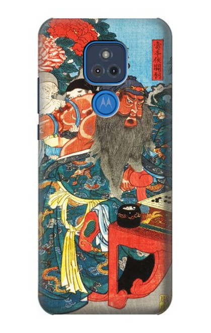 S1826 Utagawa Kuniyoshi Guan Yu Hülle Schutzhülle Taschen für Motorola Moto G Play (2021)