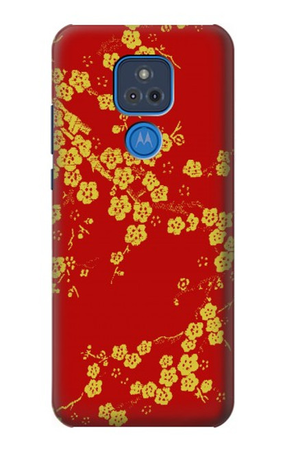 S2050 Cherry Blossoms Chinese Graphic Printed Hülle Schutzhülle Taschen für Motorola Moto G Play (2021)