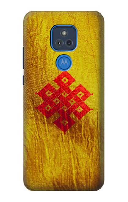 S2318 Eternal Knot Buddhist Spiritual Meditation Hülle Schutzhülle Taschen für Motorola Moto G Play (2021)