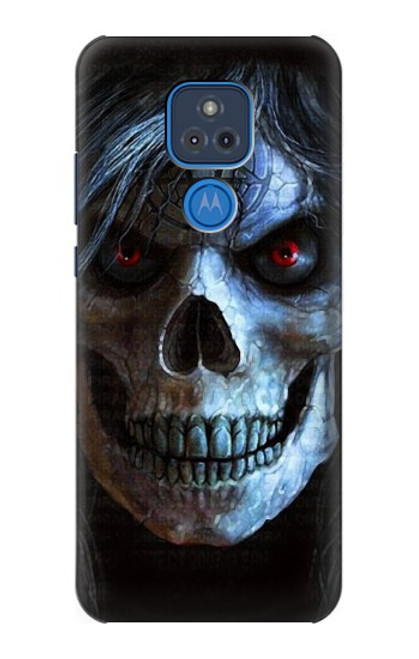 S2585 Evil Death Skull Pentagram Hülle Schutzhülle Taschen für Motorola Moto G Play (2021)