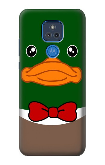 S2762 Green Head Mallard Duck Tuxedo Cartoon Hülle Schutzhülle Taschen für Motorola Moto G Play (2021)