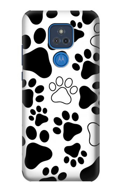 S2904 Dog Paw Prints Hülle Schutzhülle Taschen für Motorola Moto G Play (2021)