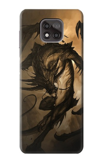 S0388 Dragon Rider Hülle Schutzhülle Taschen für Motorola Moto G Power (2021)