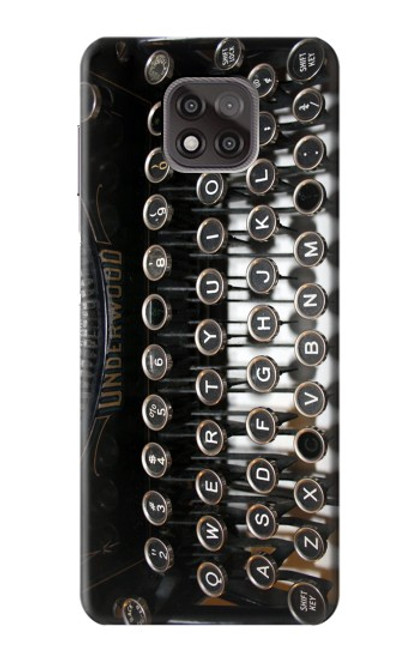 S0620 Typewriter Hülle Schutzhülle Taschen für Motorola Moto G Power (2021)