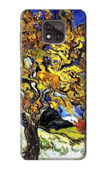 S0902 Mulberry Tree Van Gogh Hülle Schutzhülle Taschen für Motorola Moto G Power (2021)