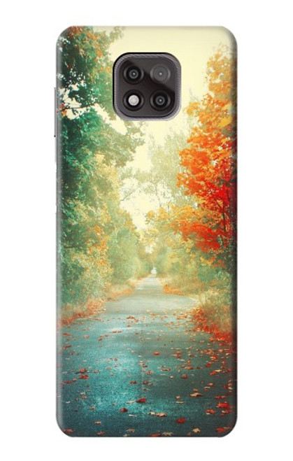 S0913 Road Through The Woods Hülle Schutzhülle Taschen für Motorola Moto G Power (2021)