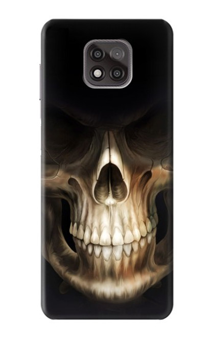 S1107 Skull Face Grim Reaper Hülle Schutzhülle Taschen für Motorola Moto G Power (2021)