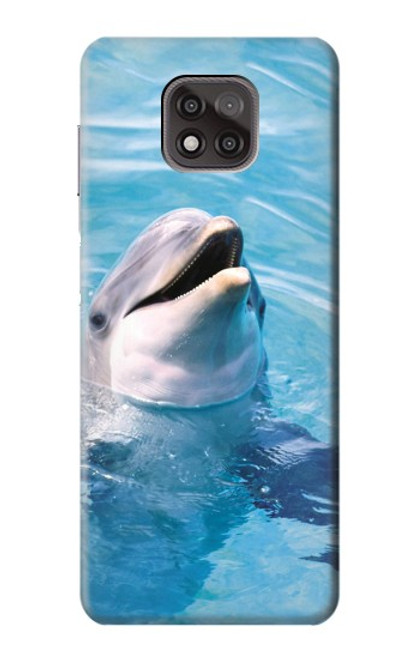 S1291 Dolphin Hülle Schutzhülle Taschen für Motorola Moto G Power (2021)