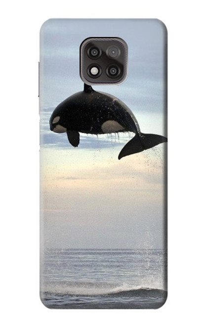 S1349 Killer whale Orca Hülle Schutzhülle Taschen für Motorola Moto G Power (2021)