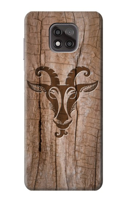 S2183 Goat Wood Graphic Printed Hülle Schutzhülle Taschen für Motorola Moto G Power (2021)
