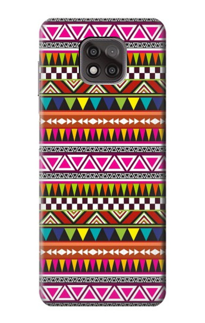 S2292 Aztec Tribal Pattern Hülle Schutzhülle Taschen für Motorola Moto G Power (2021)