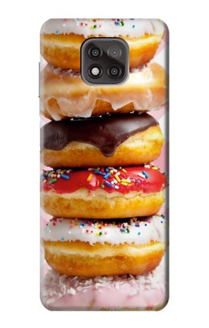 S2431 Fancy Sweet Donuts Hülle Schutzhülle Taschen für Motorola Moto G Power (2021)