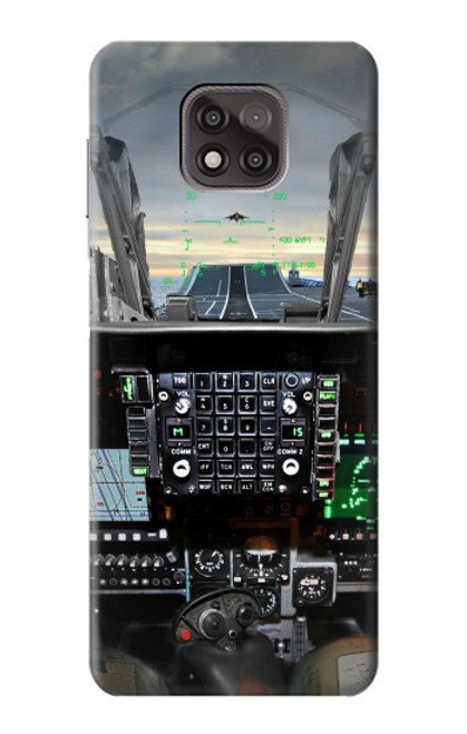 S2435 Fighter Jet Aircraft Cockpit Hülle Schutzhülle Taschen für Motorola Moto G Power (2021)