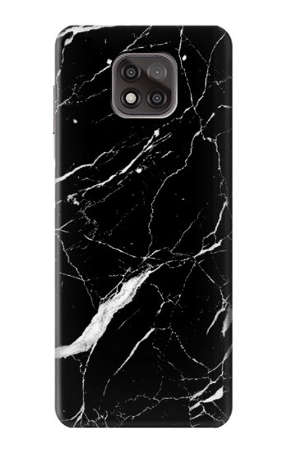 S2895 Black Marble Graphic Printed Hülle Schutzhülle Taschen für Motorola Moto G Power (2021)