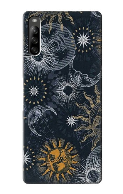 S3702 Moon and Sun Hülle Schutzhülle Taschen für Sony Xperia L5