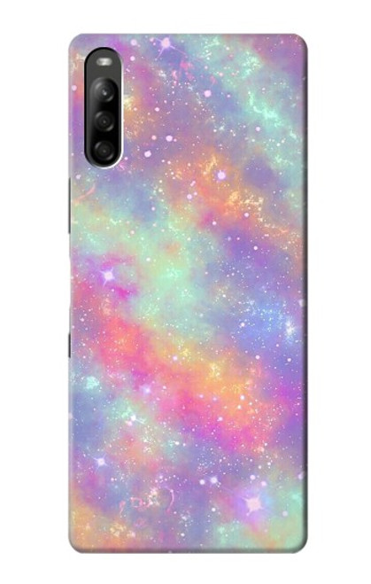 S3706 Pastel Rainbow Galaxy Pink Sky Hülle Schutzhülle Taschen für Sony Xperia L5