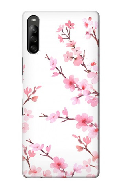 S3707 Pink Cherry Blossom Spring Flower Hülle Schutzhülle Taschen für Sony Xperia L5