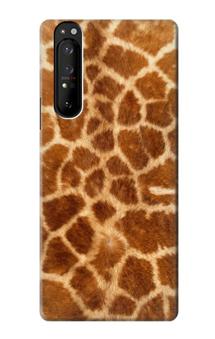 S0422 Giraffe Skin Hülle Schutzhülle Taschen für Sony Xperia 1 III
