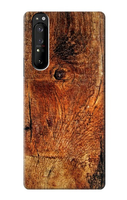 S1140 Wood Skin Graphic Hülle Schutzhülle Taschen für Sony Xperia 1 III