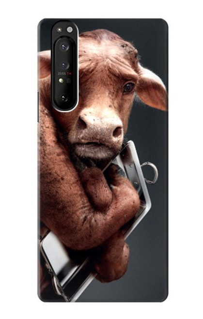 S1271 Crazy Cow Hülle Schutzhülle Taschen für Sony Xperia 1 III