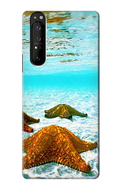 S1679 Starfish Sea Beach Hülle Schutzhülle Taschen für Sony Xperia 1 III