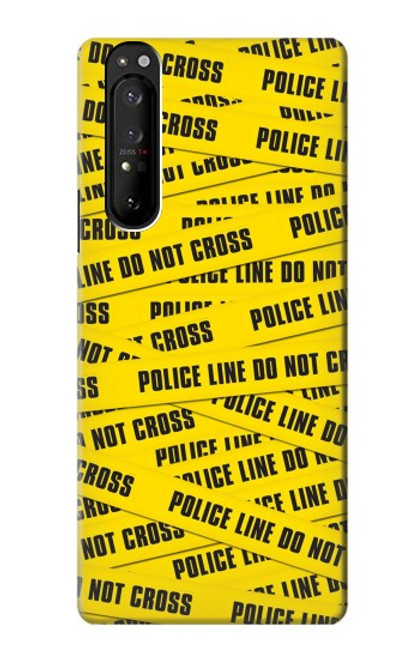 S2088 Police Line Do Not Cross Hülle Schutzhülle Taschen für Sony Xperia 1 III