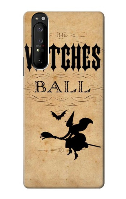 S2648 Vintage Halloween The Witches Ball Hülle Schutzhülle Taschen für Sony Xperia 1 III