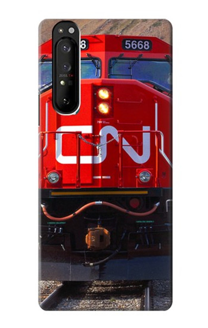 S2774 Train Canadian National Railway Hülle Schutzhülle Taschen für Sony Xperia 1 III