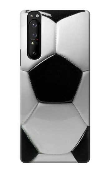 S2964 Football Soccer Ball Hülle Schutzhülle Taschen für Sony Xperia 1 III
