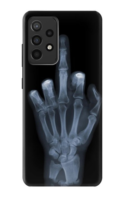 S1143 X-ray Hand Middle Finger Hülle Schutzhülle Taschen für Samsung Galaxy A52, Galaxy A52 5G