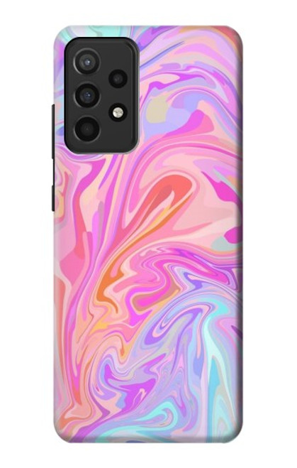 S3444 Digital Art Colorful Liquid Hülle Schutzhülle Taschen für Samsung Galaxy A52, Galaxy A52 5G