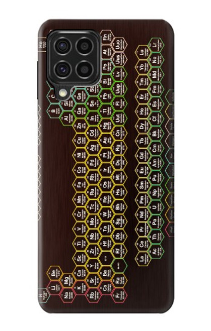S3544 Neon Honeycomb Periodic Table Hülle Schutzhülle Taschen für Samsung Galaxy F62