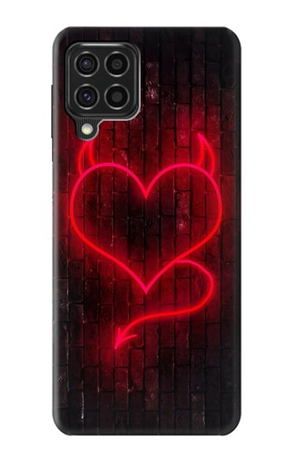 S3682 Devil Heart Hülle Schutzhülle Taschen für Samsung Galaxy F62
