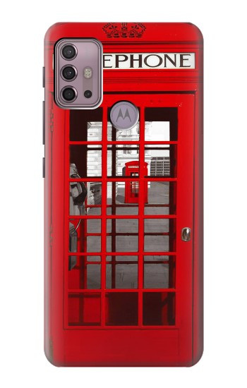 S0058 British Red Telephone Box Hülle Schutzhülle Taschen für Motorola Moto G30, G20, G10