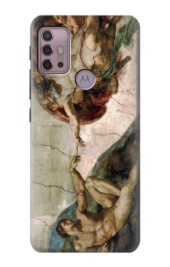 S0179 Michelangelo Creation of Adam Hülle Schutzhülle Taschen für Motorola Moto G30, G20, G10