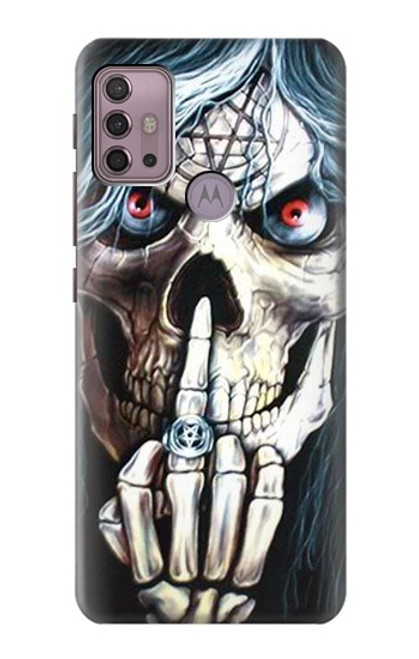 S0222 Skull Pentagram Hülle Schutzhülle Taschen für Motorola Moto G30, G20, G10