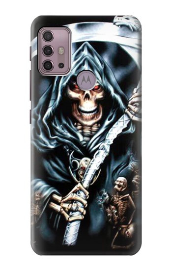 S0295 Grim Reaper Hülle Schutzhülle Taschen für Motorola Moto G30, G20, G10
