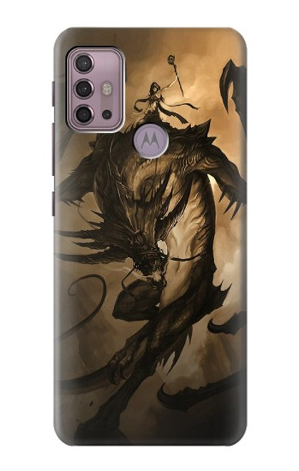 S0388 Dragon Rider Hülle Schutzhülle Taschen für Motorola Moto G30, G20, G10