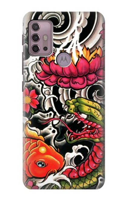 S0605 Yakuza Tattoo Hülle Schutzhülle Taschen für Motorola Moto G30, G20, G10