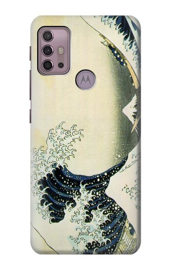 S1040 Hokusai The Great Wave of Kanagawa Hülle Schutzhülle Taschen für Motorola Moto G30, G20, G10