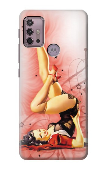 S1669 Pinup Girl Vintage Hülle Schutzhülle Taschen für Motorola Moto G30, G20, G10