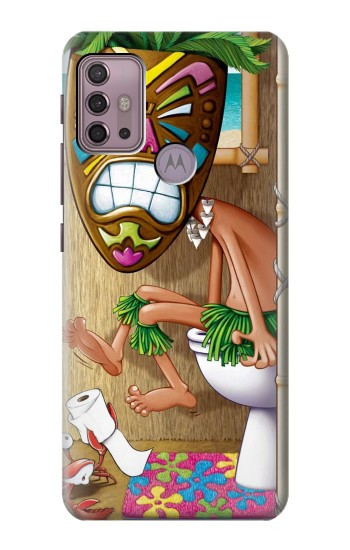 S1702 Tiki Man Toilet Hülle Schutzhülle Taschen für Motorola Moto G30, G20, G10