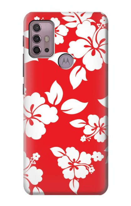 S1949 Hawaiian Hibiscus Pattern Hülle Schutzhülle Taschen für Motorola Moto G30, G20, G10